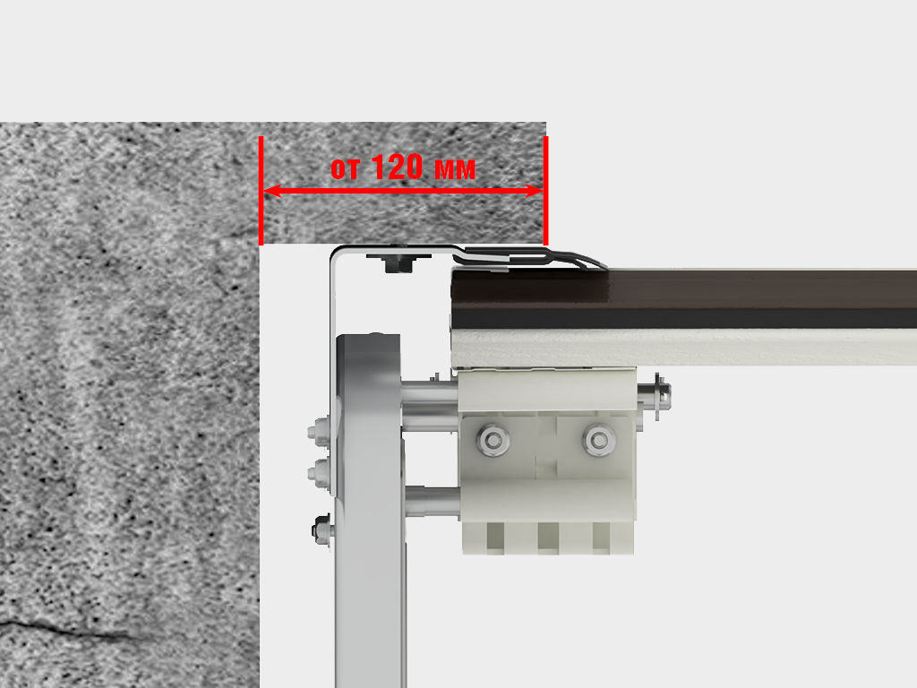Yuqori montaj: yo‘riqnoma tizimi eshik ramkasining ichki tomonidan devorlar va ustunga o‘rnatiladi.
